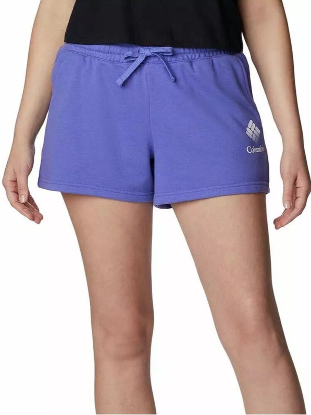 Columbia Trek French Terry Shorts-Light Purple-Women Size XXL
